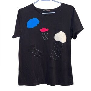 DILVIN Textured Rain Clouds Tee